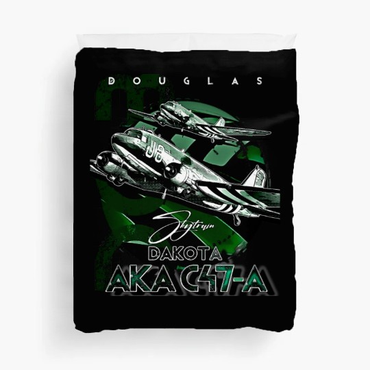 Douglas AKA C-47 Dakota Skytrain Military Version Duvet Covers