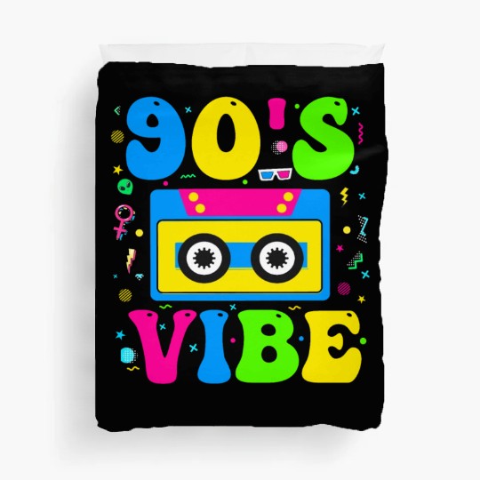 90s Vibe, 1990s Music 90s Costume Party Nineties Duvet Covers