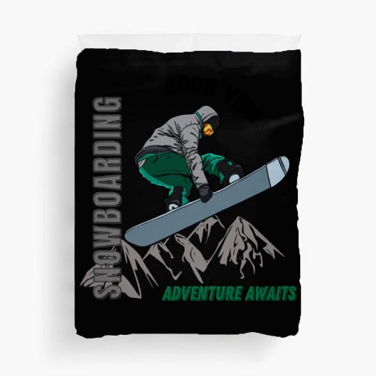 Snowboarding 1 Duvet Covers