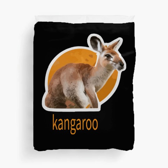 kangaroo animal design Duvet Covers