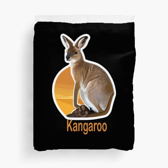 cute kangaroo animal Duvet Covers