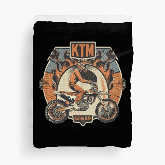 ktm racing team Duvet Covers