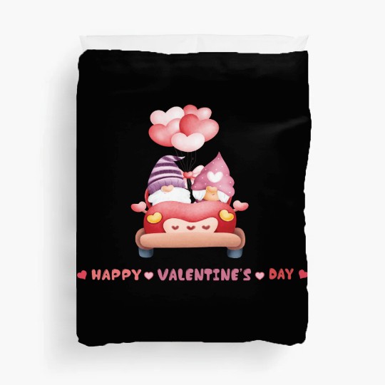 Happy Valentine's Day with gnomes 03 Duvet Covers