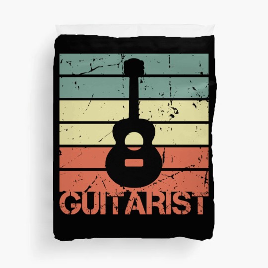 Vintage Guitarist Duvet Covers
