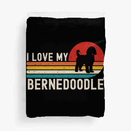 I Love My Bernedoodle Duvet Covers