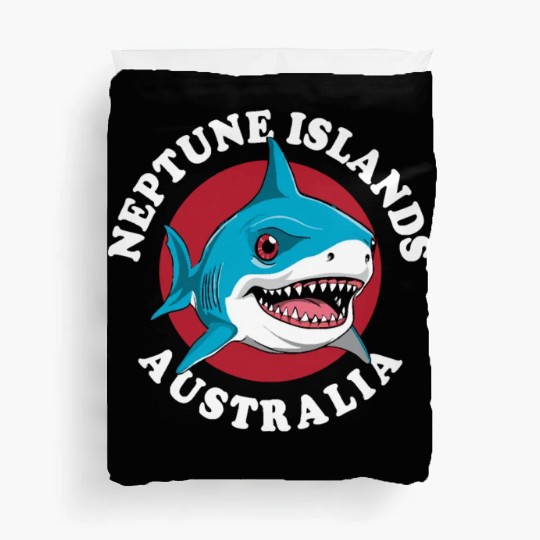 Great White Shark Neptune Islands Duvet Covers
