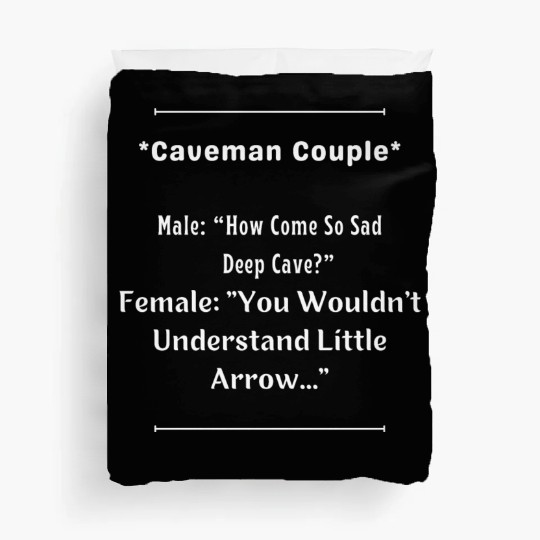 Caveman Couple Duvet Covers