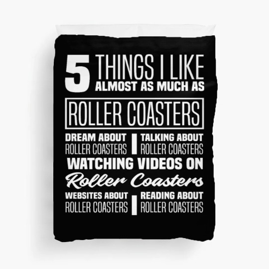 Roller Coaster Riding Roller Coaster Fan Duvet Covers