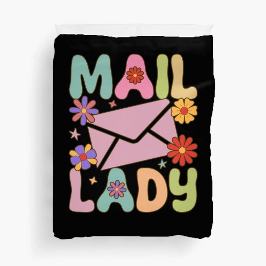 Postal Service Female Postal Worker Duvet Covers