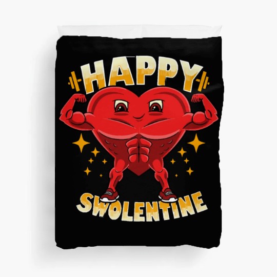 Funny Heart Gym Workout Valentine Gift Duvet Covers