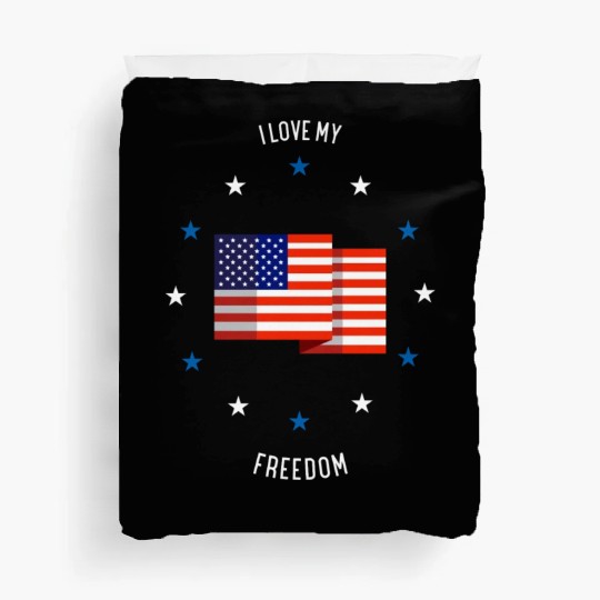 I love my freedom (pd6) Duvet Covers