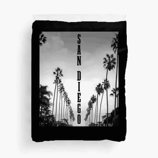 San Diego California Vintage Souvenir Duvet Covers