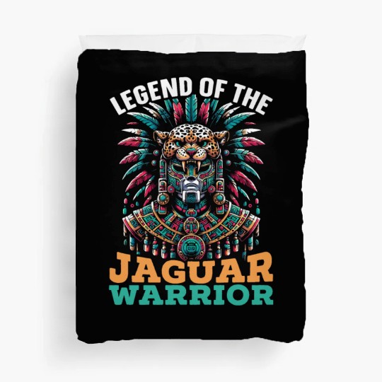 Aztec Jaguar Warrior Aztec Culture Indigenous Duvet Covers