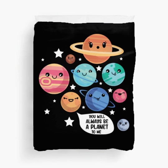 Pluto Planet Joke Funny Cosmonaut Galaxy Physicist Duvet Covers