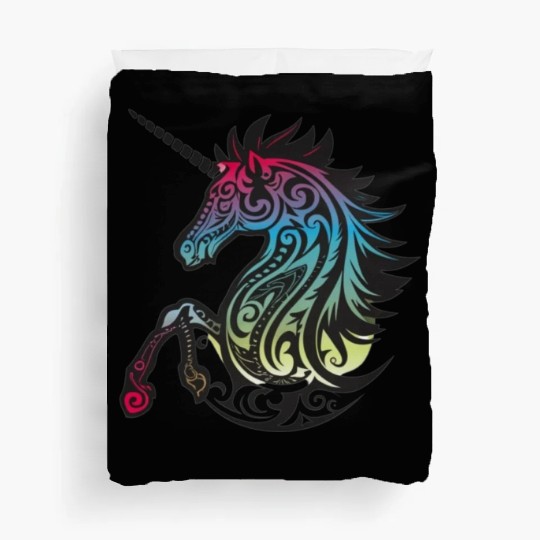 Mystical Rainbow Unicorn Art Duvet Covers