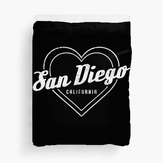 San Diego California Vintage Souvenir Duvet Covers