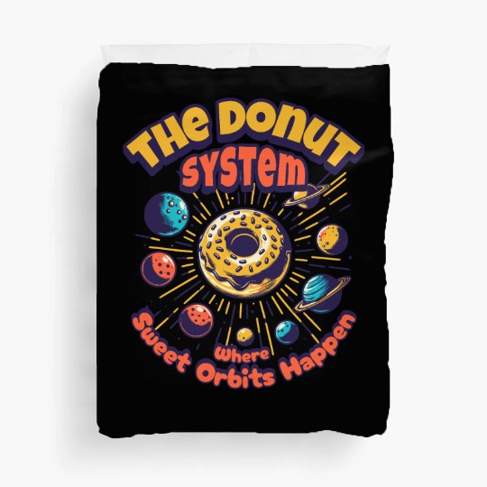 Donut Solar System Duvet Covers