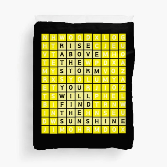 Rise Above The Storm Puzzle Design Duvet Covers