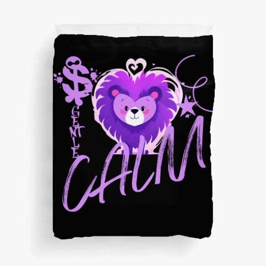 Cartoon Gentle Calm Lion Duvet Covers