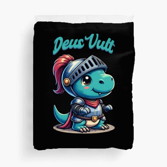 Deus Vult Historical Knight Dragon Duvet Covers