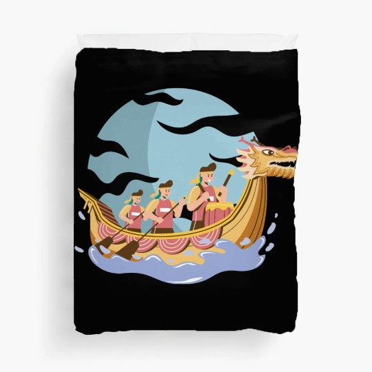 Chinese Dragon Boat Dragon Boat Racer Gift Duvet Covers
