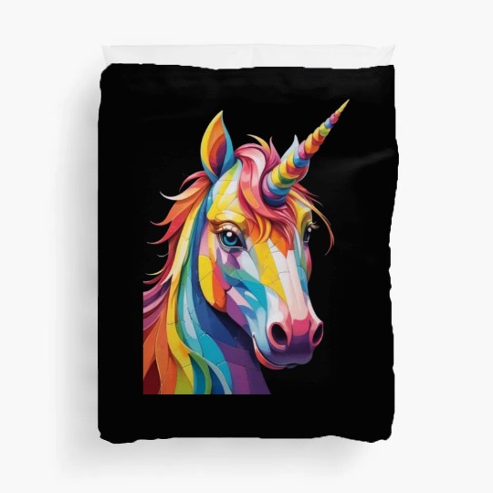 Colorful Rainbow Unicorn Duvet Covers