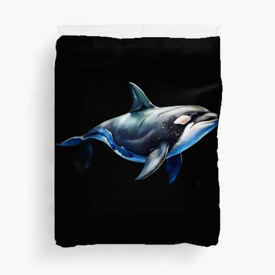 killer whale Duvet Covers