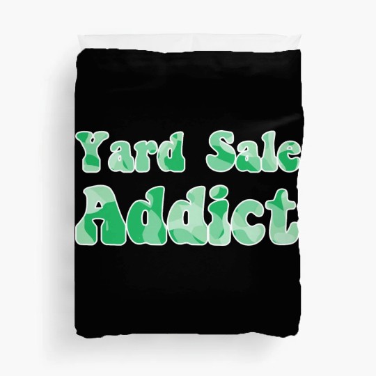 Yard Sale Addict green camo Duvet Covers