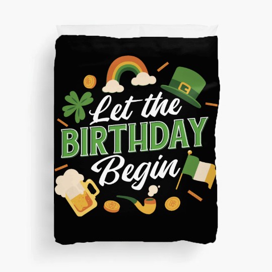 Irish Birthday Celebration Festive St. Duvet Covers