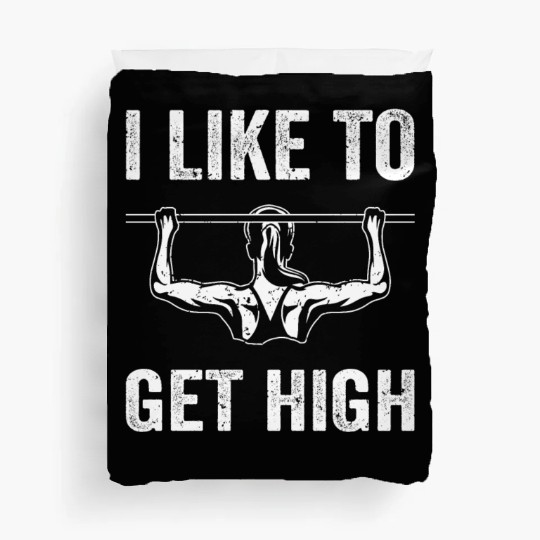 Funny fitness gym workout women Duvet Covers