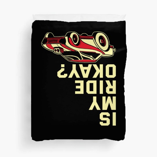 Funny Drag Racing Race Car Driver Duvet Covers