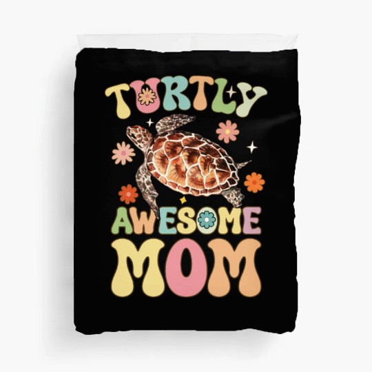 Groovy Turtle Lover Mom Duvet Covers