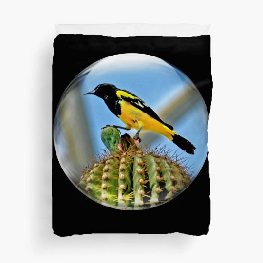 Life In a Bubble Collection-Domed Bird in Glass Duvet Covers