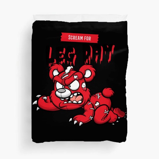 Scream for Leg Day Duvet Covers