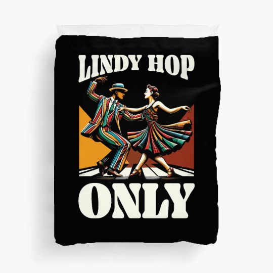 Lindy Hop Dancer Swinging Dancing Swing Dance Duvet Covers