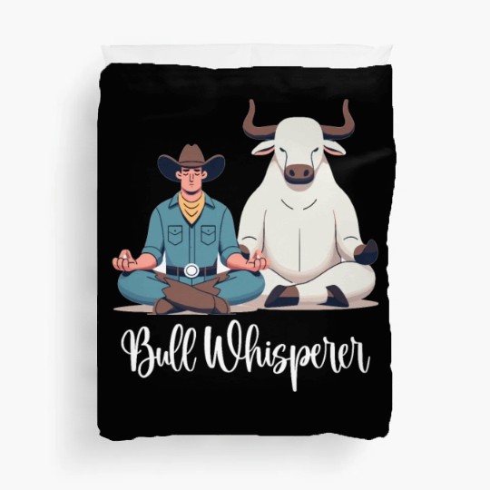 Rodeo Bull Riding Livestock Show Farmer Cattle Duvet Covers