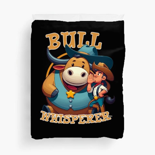 Rodeo Bull Riding Livestock Show Farmer Cattle Duvet Covers