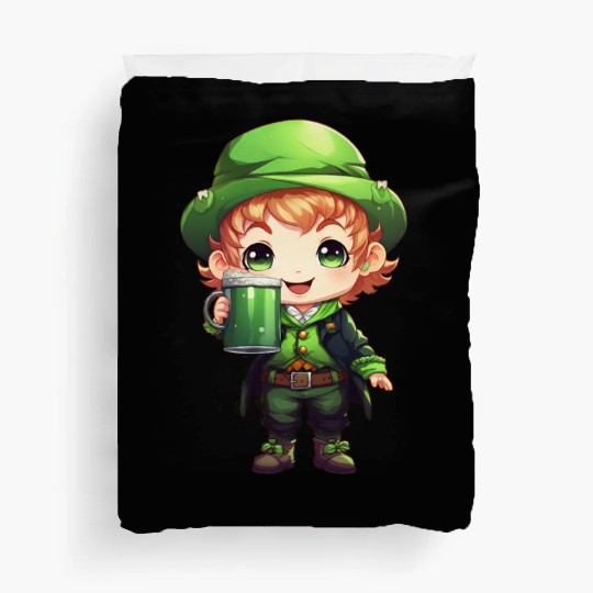 Green Beer on St Patricks Day Duvet Covers