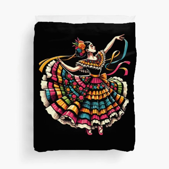 Ballet Folklorico Dancer Mexico Mexican Dance Duvet Covers