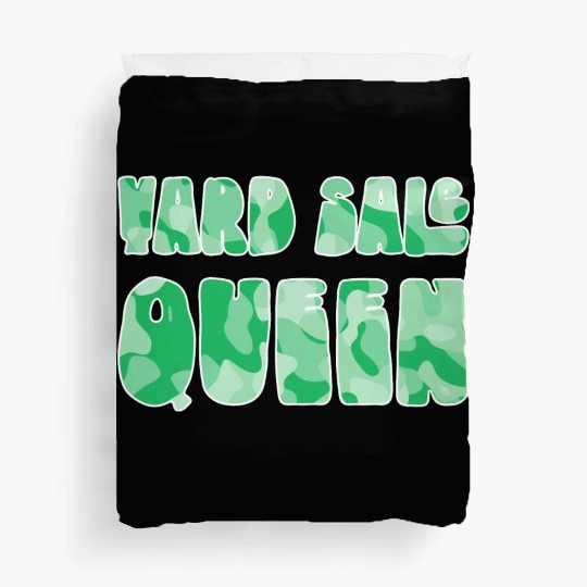 Yard Sale Queen green camo Duvet Covers