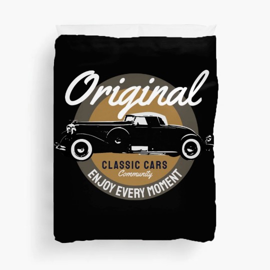 Classic car community features a sleek and vintage Duvet Covers