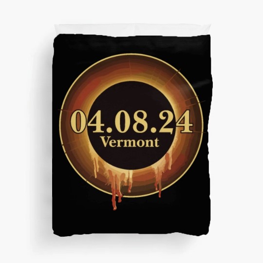 Total Solar Eclipse Path of Totality Vermont Duvet Covers