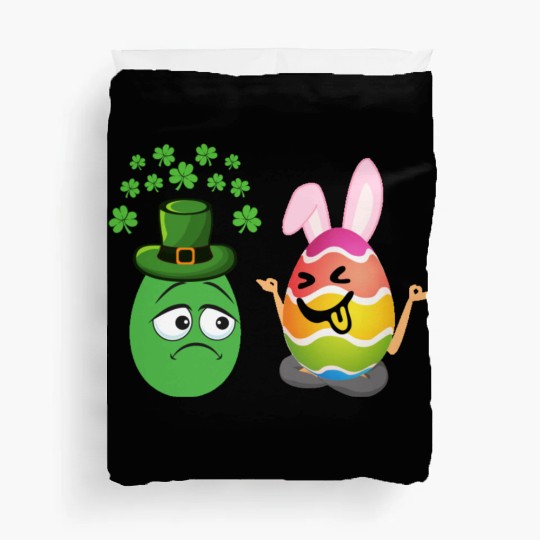 Easter Meets St. Patrick's A Festive Holiday Fusio Duvet Covers