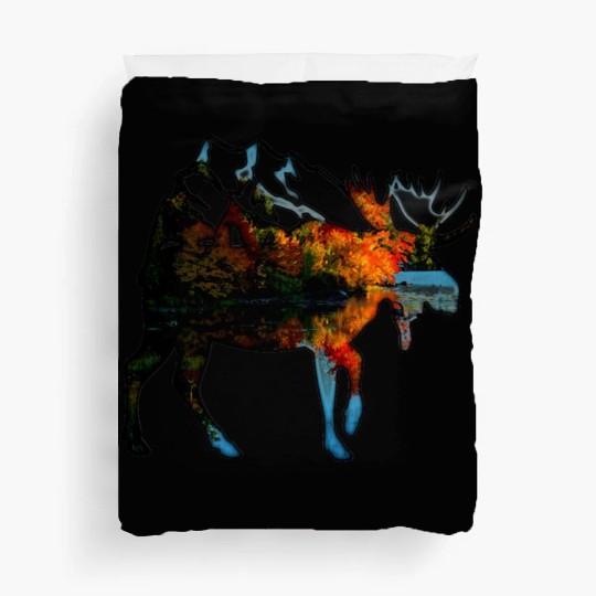 moose mountain Duvet Covers