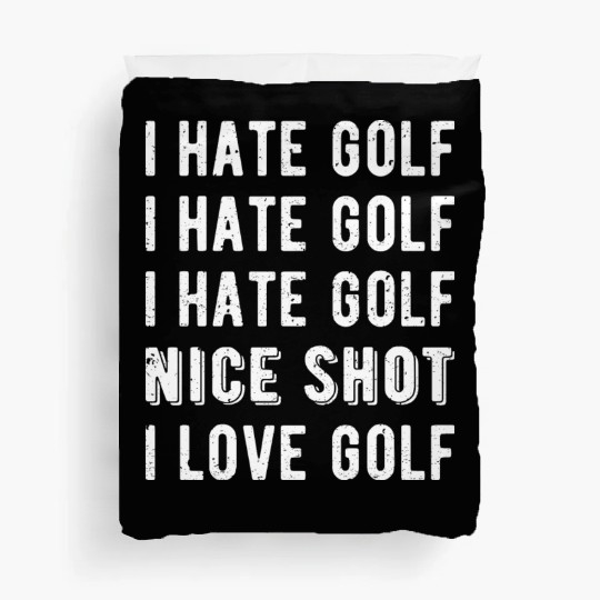 Funny Golfer - I Hate Golf II Duvet Covers