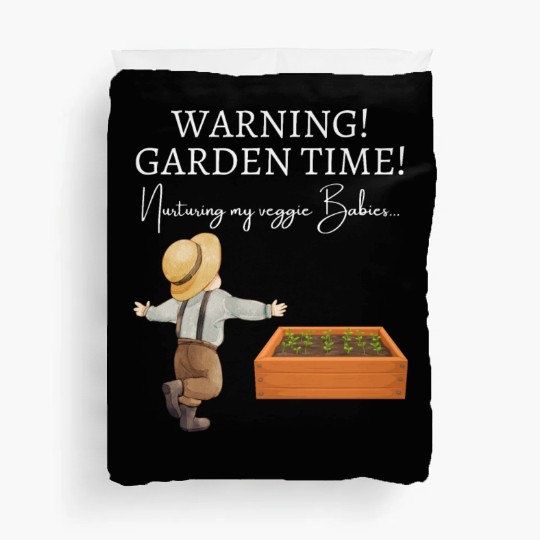 Gardening your own vegetables vegetable Gardener Duvet Covers