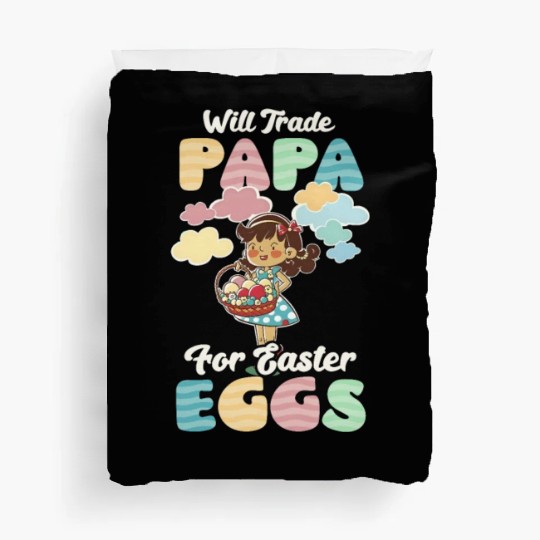 Christian Easter Trade Papa For Easter Eggs Duvet Covers