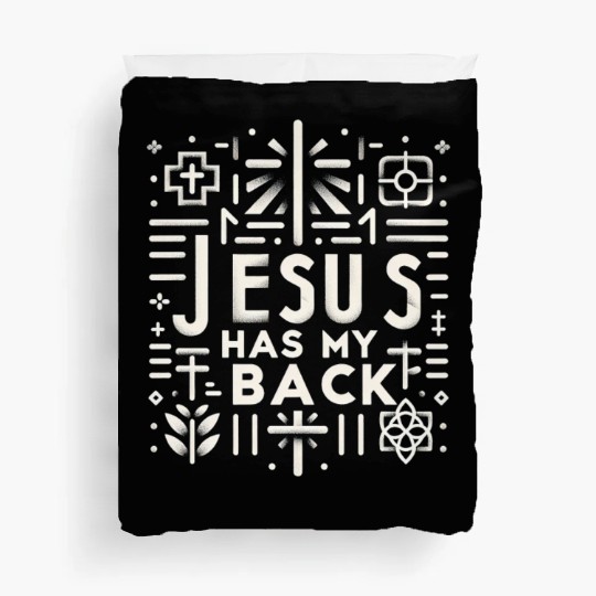 Jesus Has My Back 30 Duvet Covers
