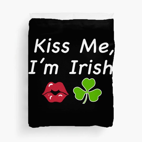 St Patricks Kiss Me I'm Irish Trendy Baby Duvet Covers, Y2k