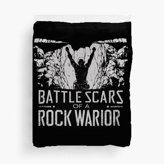 Rock Climbing outdoor adventure Bouldering Duvet Covers